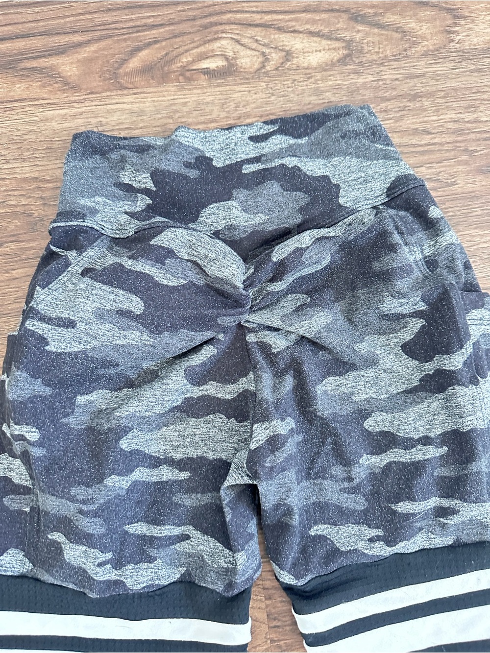 Bombshell Sportswear Black & Gray Camo Thigh Highs - Picture 4 of 4